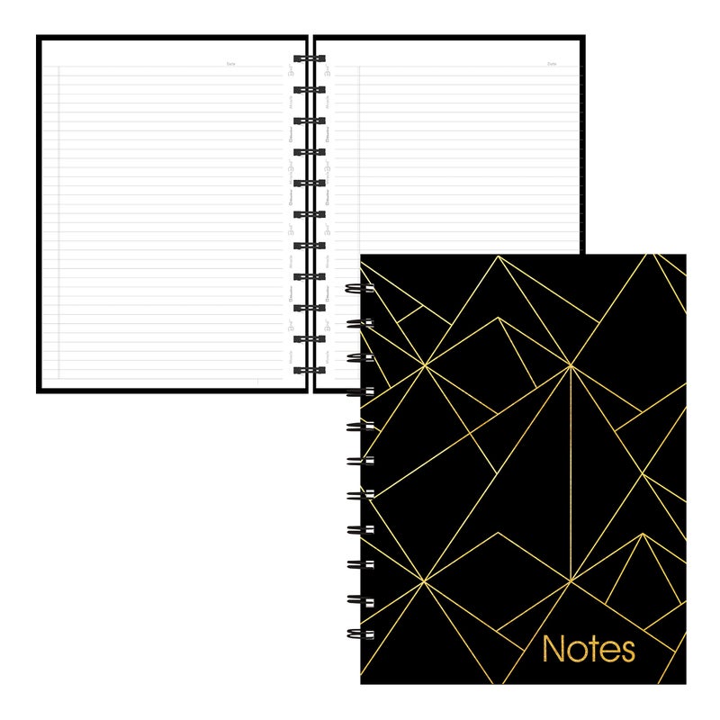 Blueline MiracleBind Notebook, Gold Collection, Black, Small, 9 1/4 x 7 1/4 inches (AF3000.02) - Image 3
